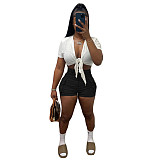 Casual Sports Pocket Straight Overalls Shorts CN-0187