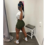 Casual Sports Pocket Straight Overalls Shorts CN-0187