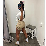 Casual Sports Pocket Straight Overalls Shorts CN-0187