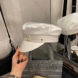 RB Rhinestone Peaked Cap Navy Cap