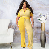 Plus Size 5XL Patchwork Pants Sets OSS-22265