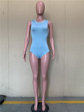 Workout Sleeveless Bodysuit and Shorts Two Piece Set ORY-5230