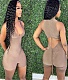 Hollow Out Folds Romper FDY-1036