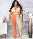 Plus Size 5XL Patchwork Pants Sets OSS-22265