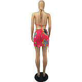 Printed Swimsuit Two Piece Set FOS-8068