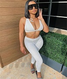 Solid Color Sporty Two Piece Set FOS-8070