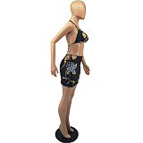 Printed Swimsuit Two Piece Set FOS-8068