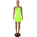Oblique Suspenders Mini Dresses YNS-16809