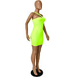 Oblique Suspenders Mini Dresses YNS-16809