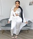 Women V-neck Strappy Slim Suit YNS-1689