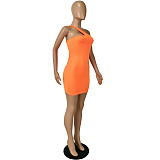 Oblique Suspenders Mini Dresses YNS-16809