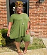 Plus Size 5XL Caual Shorts Set WA-77416