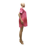 Solid Color Loose Shorts Set ANDI-1205