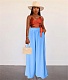 Solid Color Loose High Waist Wide Leg Pants OD-8497