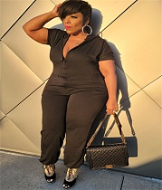 Plus Size 5XL Women Hoodies Jumpsuit WA-7186