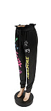 Letters Lace Up Joggers Loose Casual Pants WSY-5856