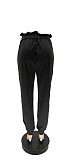 Letters Lace Up Joggers Loose Casual Pants WSY-5856