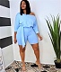 Solid Color Strappy Romper WA-5108