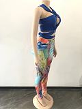 Cut Out Bandage Crop Top Leggings 2 Piece Set OSM-4353
