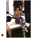 Tie Dye Beachwear One Piece Swimsuit with socks BN-9167