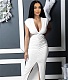 Cut Out Sleeveless Ruched Bodycon Party Dresses PINH-13289