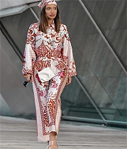 Autumn Fashion Print Women Long Sleeve Top Blouses Shirt+Loose Long Pants+Headband Three Piece Set OYW-20521