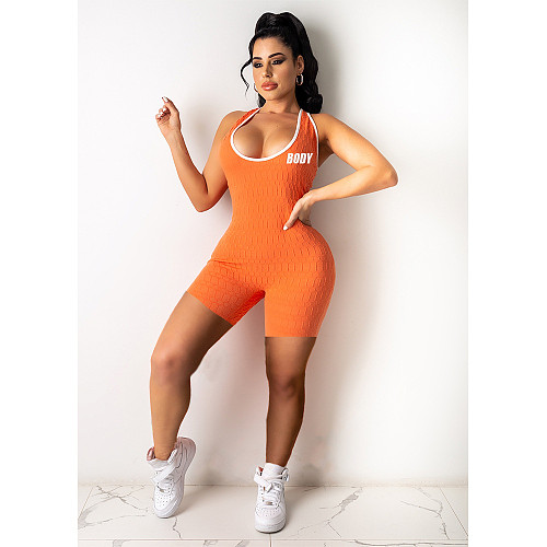 Casual Sleeveless Bodycon Fitness Rompers CN-01001