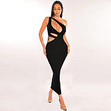 Skew Collar Cut Out Bodycon Party Dresses YF-10146