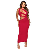 Skew Collar Cut Out Bodycon Party Dresses YF-10146