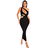 Skew Collar Cut Out Bodycon Party Dresses YF-10146