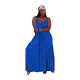 Solid Casual Vacation Loose High Waist Cake Dress AIL-211
