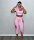 Workout Hole Hollow Out Crop Top and Pants Set SD-20506