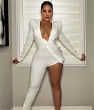 Long Sleeve Asymmetrical Stretchy Jumpsuits AIL-212