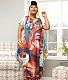 5XL Loose Short Sleeve Printed Plus Size Dresses XMY-9366
