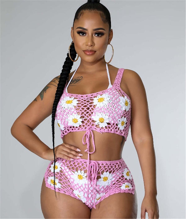 Beachwear Crochet Bikini Cover Up Sets OSM-4361