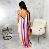 V-Neck Sleeveless Loose Casual Dresses JLY-19383