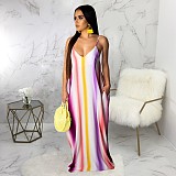 V-Neck Sleeveless Loose Casual Dresses JLY-19383