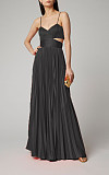 Elegant Backless Cut Out Pleated Party Dresses HX-1192