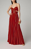 Elegant Backless Cut Out Pleated Party Dresses HX-1192