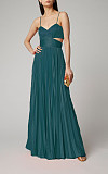 Elegant Backless Cut Out Pleated Party Dresses HX-1192