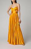 Elegant Backless Cut Out Pleated Party Dresses HX-1192