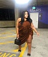One Shoulder Sleeveless Ruched Plus Size Dresses MOF-8907