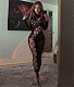 See-through Hollow Out Cross Bandage Jumpsuits RS-P1A6896W