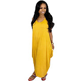 Loose Casual O Neck Sleeveless Maxi Dress SFY-028