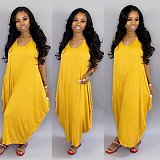 Loose Casual O Neck Sleeveless Maxi Dress SFY-028