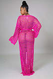 Beach Knitted Swimsuit Cover Up Cardigan Robe OSM-4366