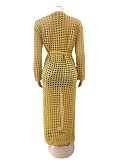 Beach Knitted Swimsuit Cover Up Cardigan Robe OSM-4366
