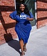 Short Sleeve Ruched Side Irregular Plus Size Dresses YS-818