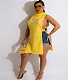 Sleeveless Turtleneck Side Split Cut Out Shirt Tops NY-7236
