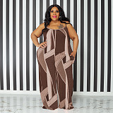 Plus Size Sleeveless Casual Loose Jumpsuits OSS-22392